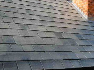 project for slate roofing in nantwich - image shows a brand new slate roof